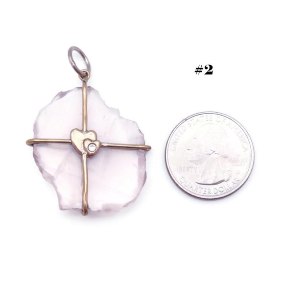 Waxing Poetic Jewelry - Waxing Poetic Rose Quartz Touchstone Pendant
